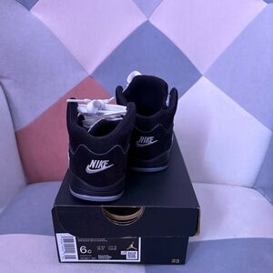 Jordon 5 retro Black and White Sneakers